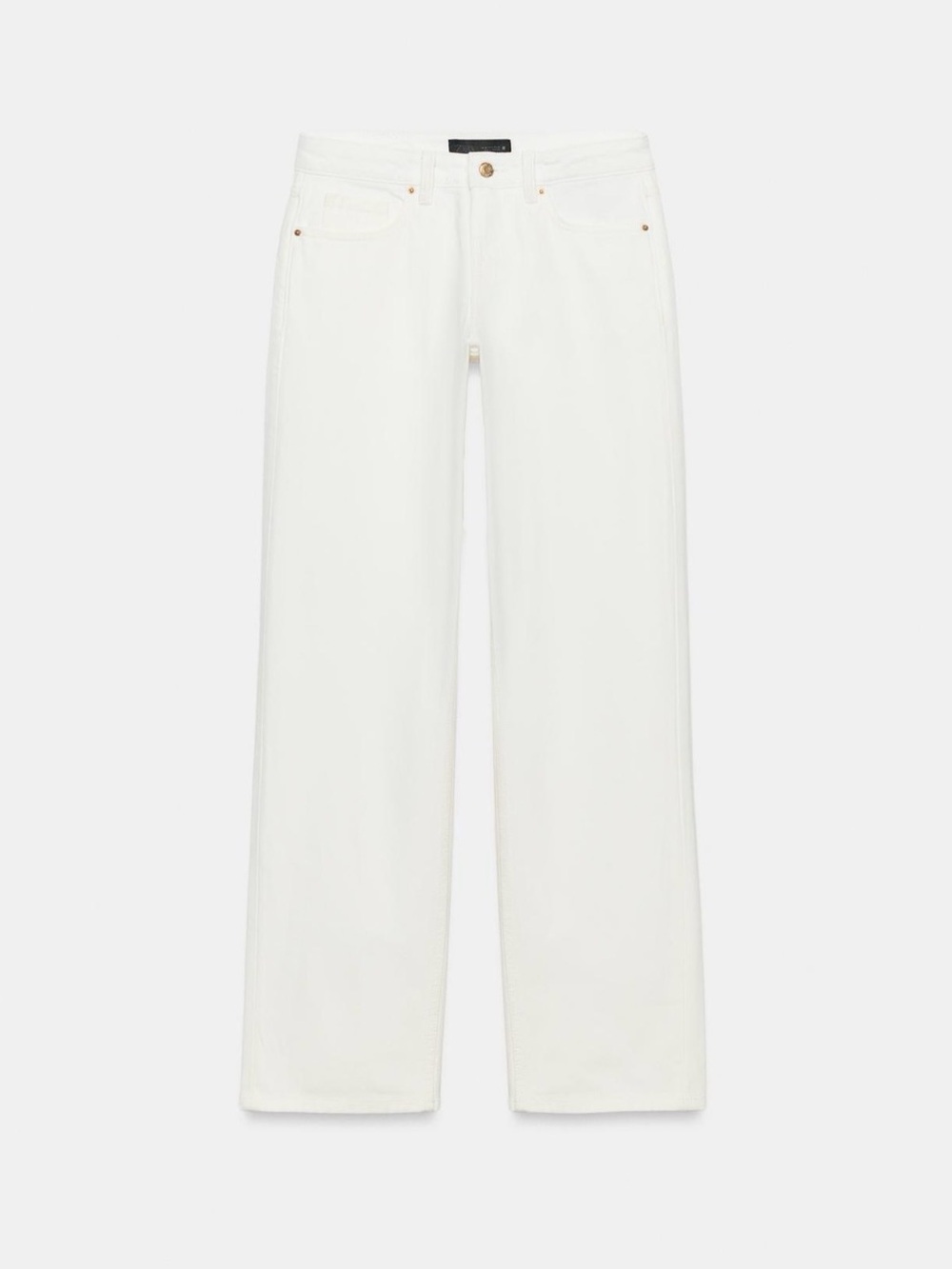 Zara High Waist Jeans in White